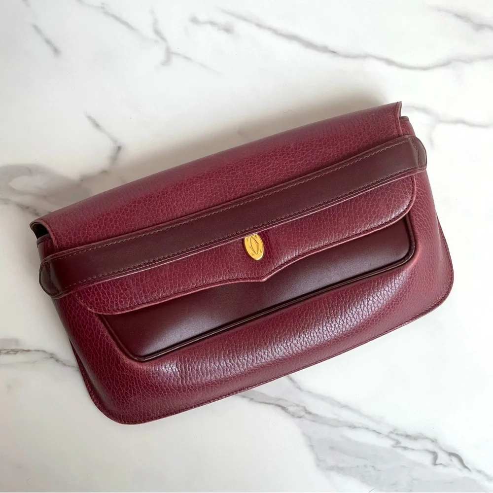 Must de Cartier Calfskin purse on strap - Picture 2 of 14